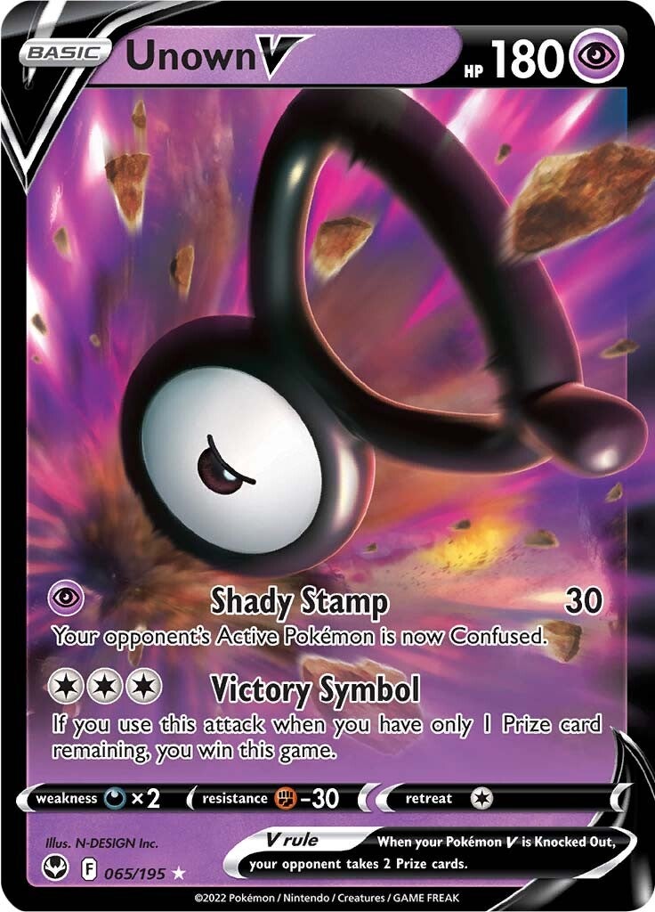 Unown V (065/195) [Sword & Shield: Silver Tempest] - Pokémon - Card Brawlers | Quebec | Canada |