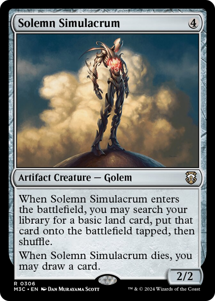 Solemn Simulacrum (Ripple Foil) [Modern Horizons 3 Commander] - Magic: The Gathering - Card Brawlers | Quebec | Canada |