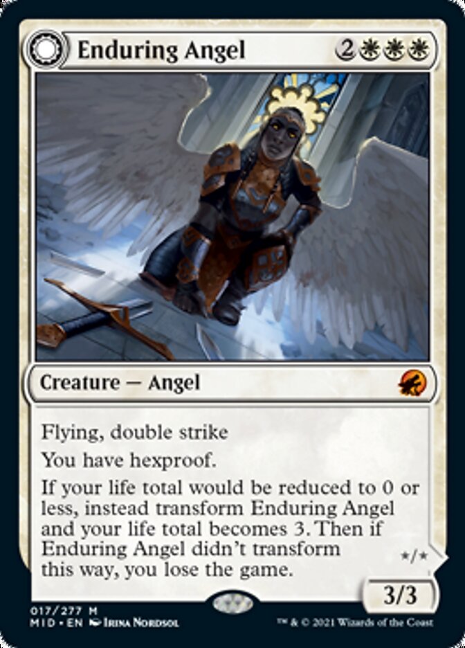 Enduring Angel // Angelic Enforcer [Innistrad: Midnight Hunt] - Magic: The Gathering - Card Brawlers | Quebec | Canada |