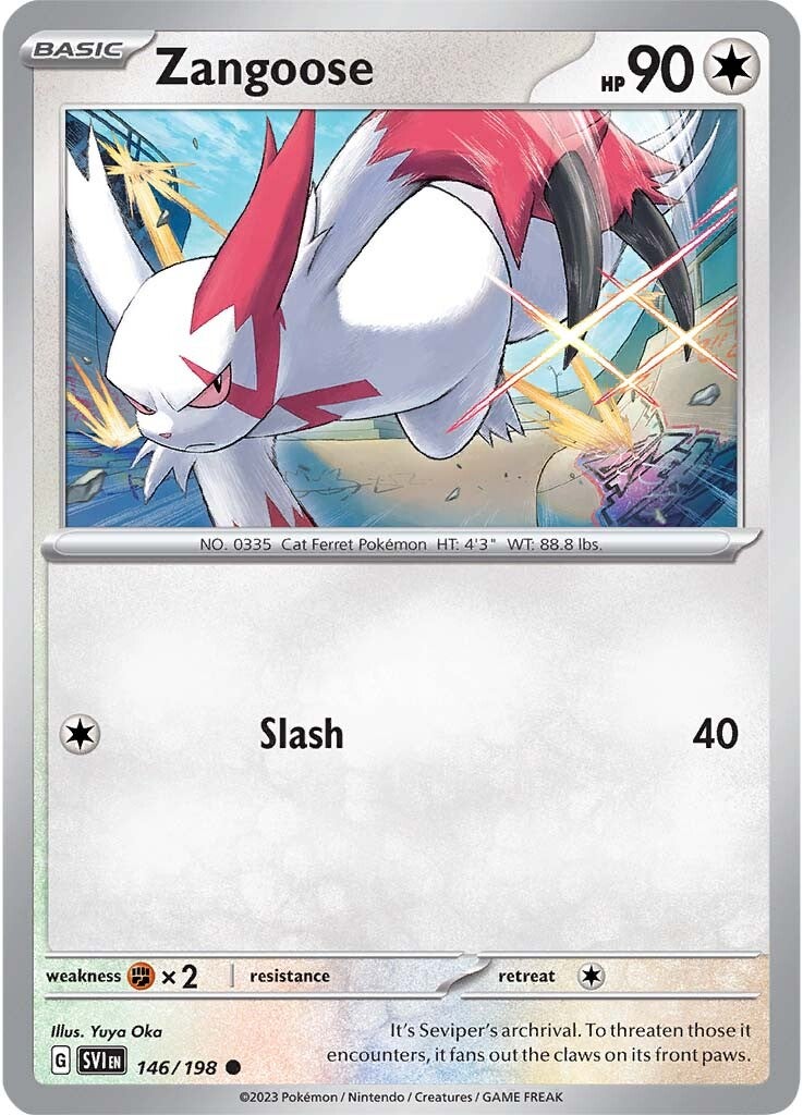 Zangoose (146/198) [Scarlet & Violet: Base Set] - Pokémon - Card Brawlers | Quebec | Canada |