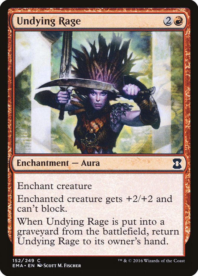 Undying Rage [Eternal Masters] - Magic: The Gathering - Card Brawlers | Quebec | Canada |
