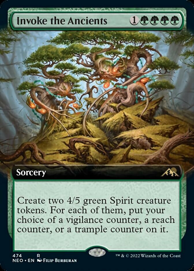 Invoke the Ancients (Extended Art) [Kamigawa: Neon Dynasty] - Magic: The Gathering - Card Brawlers | Quebec | Canada |