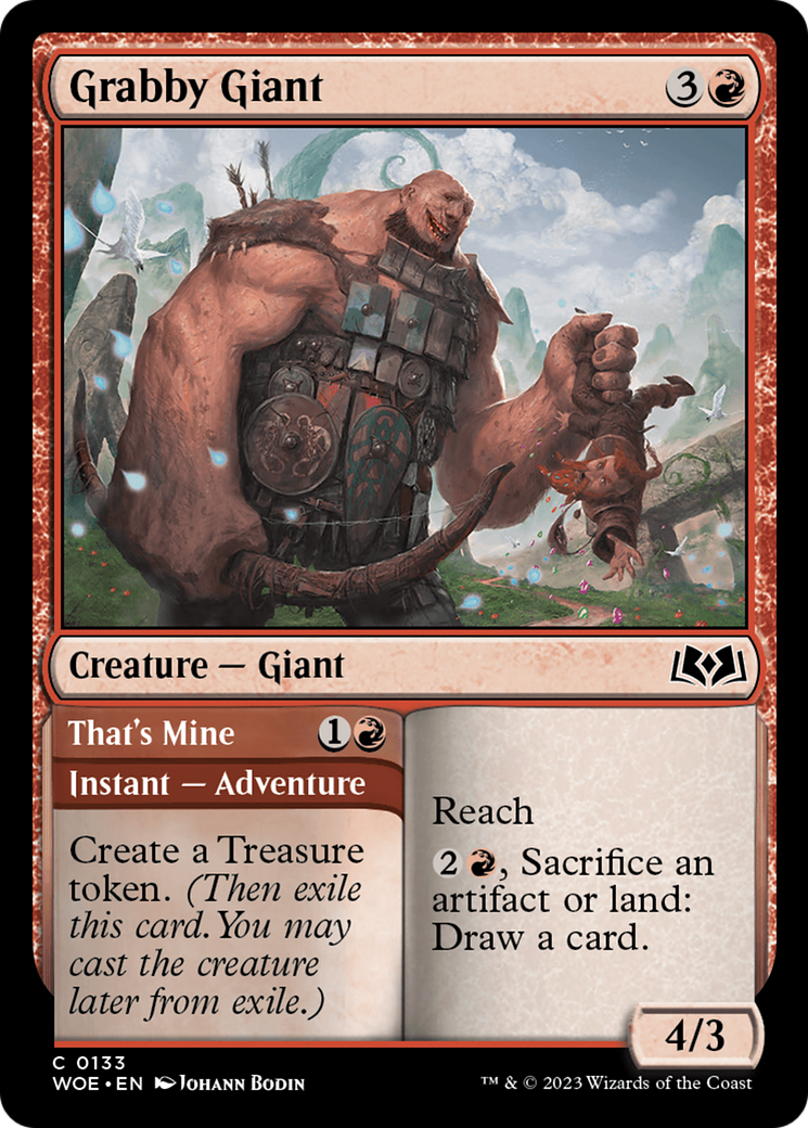 Grabby Giant // That's Mine [Wilds of Eldraine] - Magic: The Gathering - Card Brawlers | Quebec | Canada |