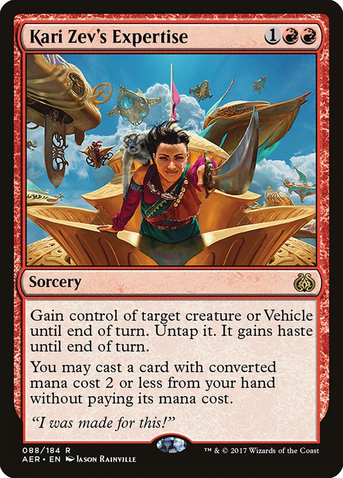 Kari Zev's Expertise [Aether Revolt] - Magic: The Gathering - Card Brawlers | Quebec | Canada |
