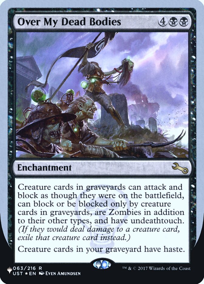 Over My Dead Bodies (Unfinity Foil Edition) [The List] - Magic: The Gathering - Card Brawlers | Quebec | Canada |