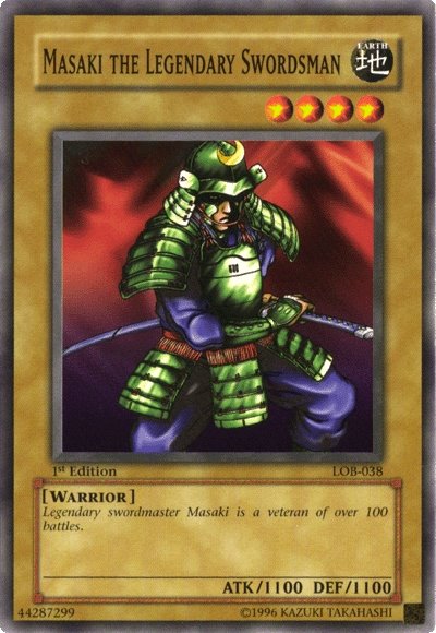 Masaki the Legendary Swordsman [LOB-038] Common - Yu-Gi-Oh! - Card Brawlers | Quebec | Canada |