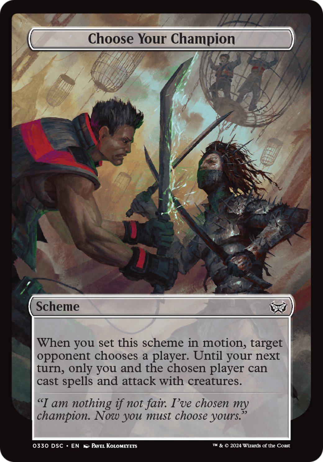 Choose Your Champion (Full Art) [Duskmourn: Archenemy] - Magic: The Gathering - Card Brawlers | Quebec | Canada |