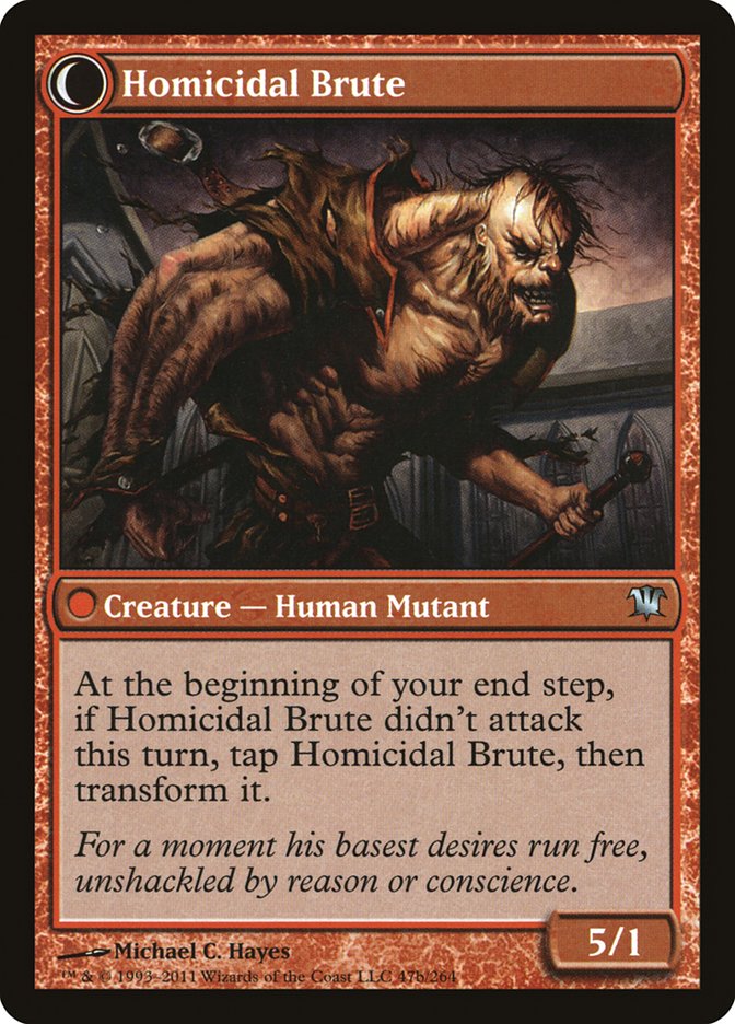 Civilized Scholar // Homicidal Brute [Innistrad] - Magic: The Gathering - Card Brawlers | Quebec | Canada |