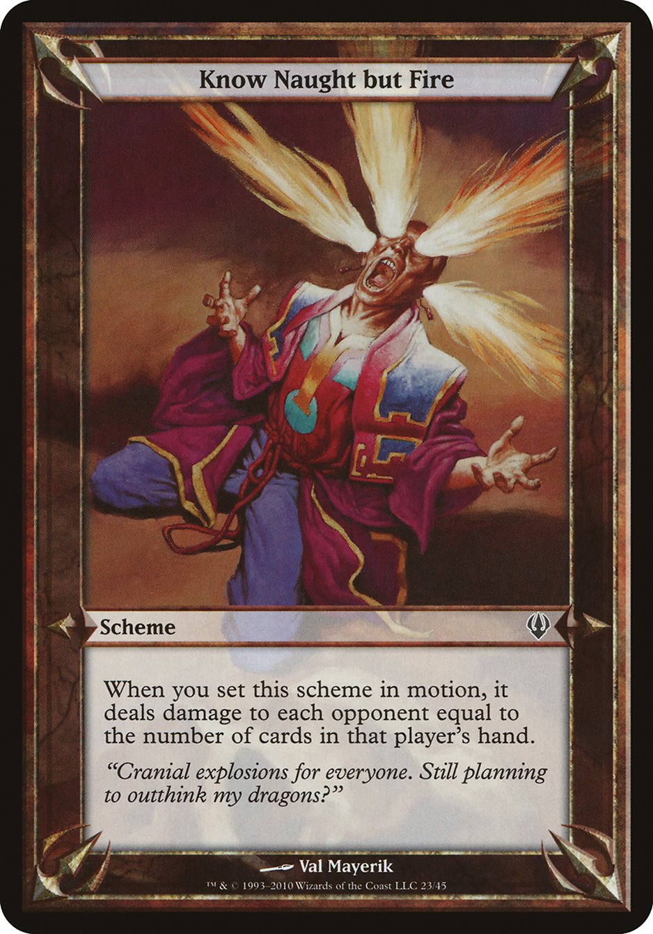 Know Naught but Fire (Schemes) [Archenemy Schemes] - Magic: The Gathering - Card Brawlers | Quebec | Canada |
