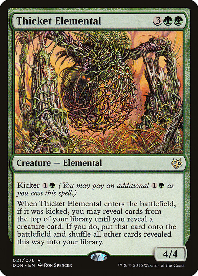 Thicket Elemental [Duel Decks: Nissa vs. Ob Nixilis] - Magic: The Gathering - Card Brawlers | Quebec | Canada |