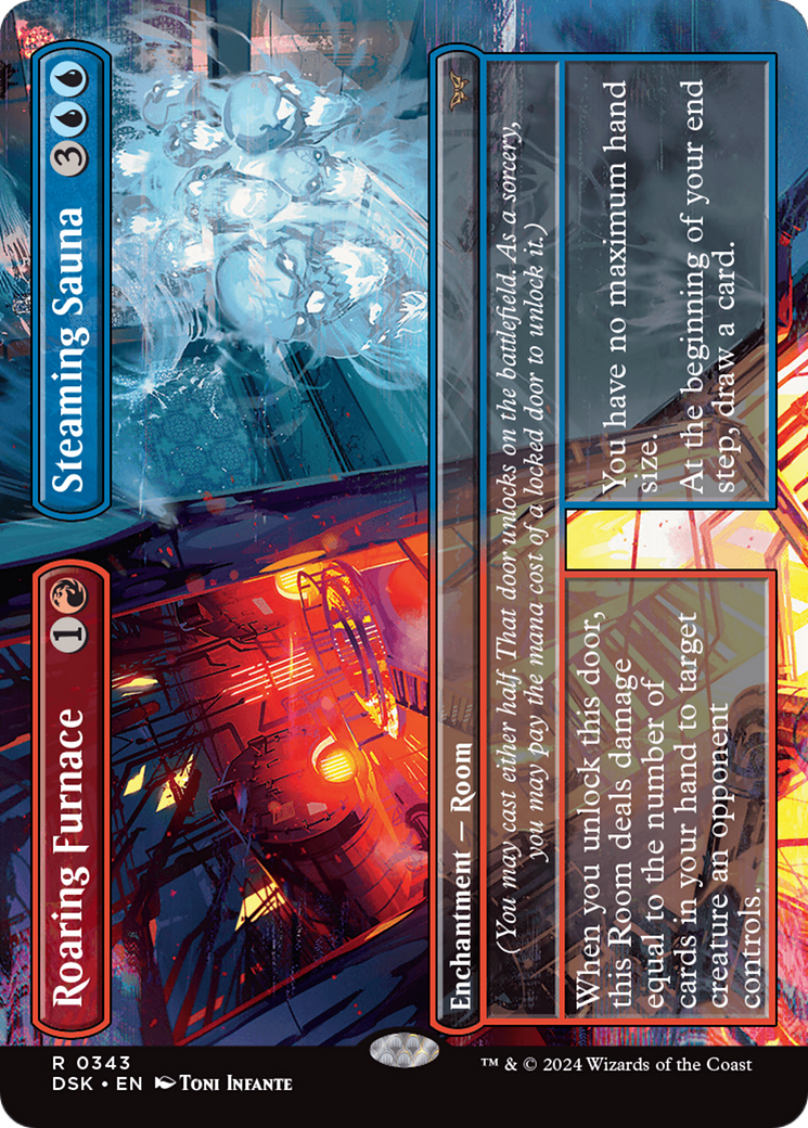 Roaring Furnace // Steaming Sauna (Borderless) [Duskmourn: House of Horror] - Magic: The Gathering - Card Brawlers | Quebec | Canada |