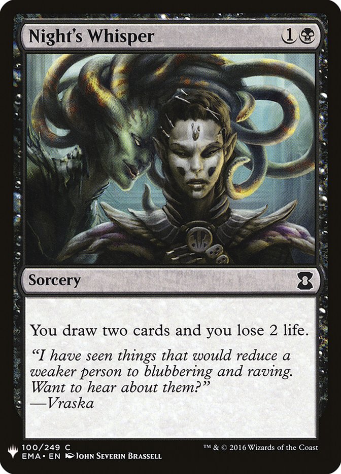 Night's Whisper [Mystery Booster] - Magic: The Gathering - Card Brawlers | Quebec | Canada |