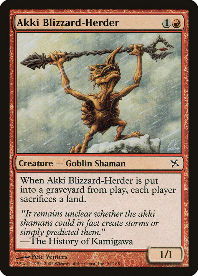 Akki Blizzard-Herder [Betrayers of Kamigawa] - Magic: The Gathering - Card Brawlers | Quebec | Canada |