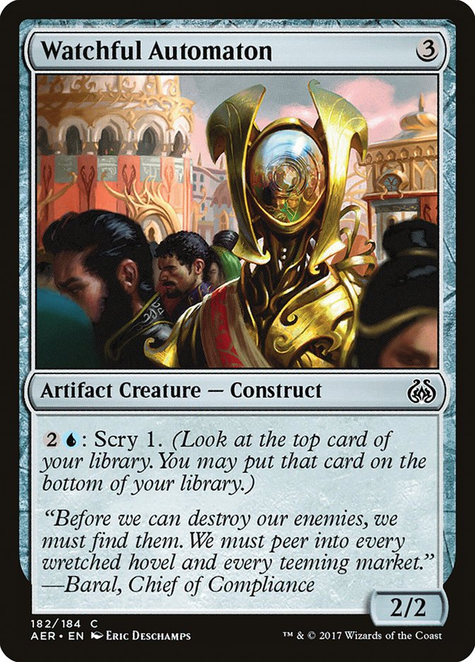 Watchful Automaton [Aether Revolt] - Magic: The Gathering - Card Brawlers | Quebec | Canada |