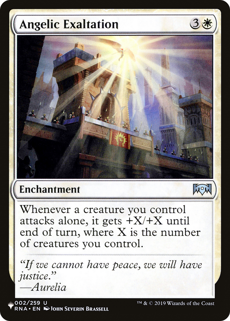 Angelic Exaltation [The List] - Magic: The Gathering - Card Brawlers | Quebec | Canada |