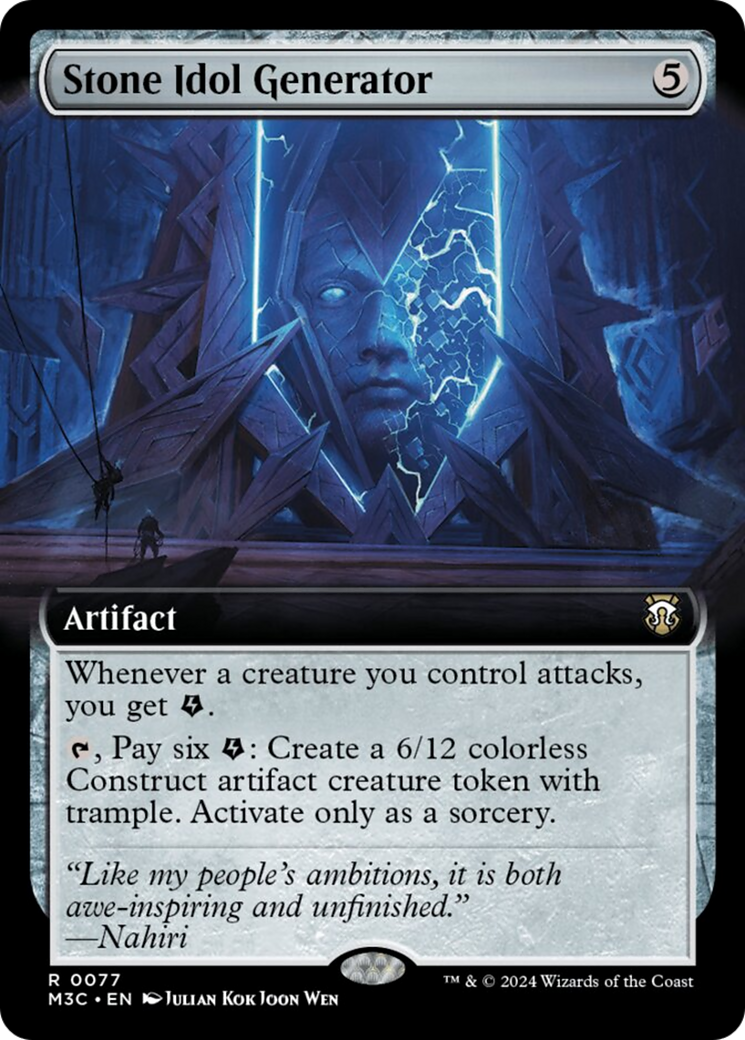 Stone Idol Generator (Extended Art) (Ripple Foil) [Modern Horizons 3 Commander] - Magic: The Gathering - Card Brawlers | Quebec | Canada |