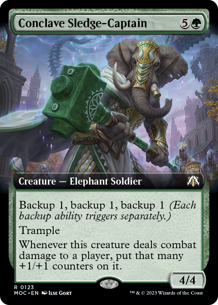 Conclave Sledge-Captain (Extended Art) [March of the Machine Commander] - Magic: The Gathering - Card Brawlers | Quebec | Canada |