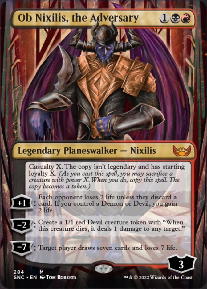 Ob Nixilis, the Adversary (Borderless) [Streets of New Capenna] - Magic: The Gathering - Card Brawlers | Quebec | Canada |