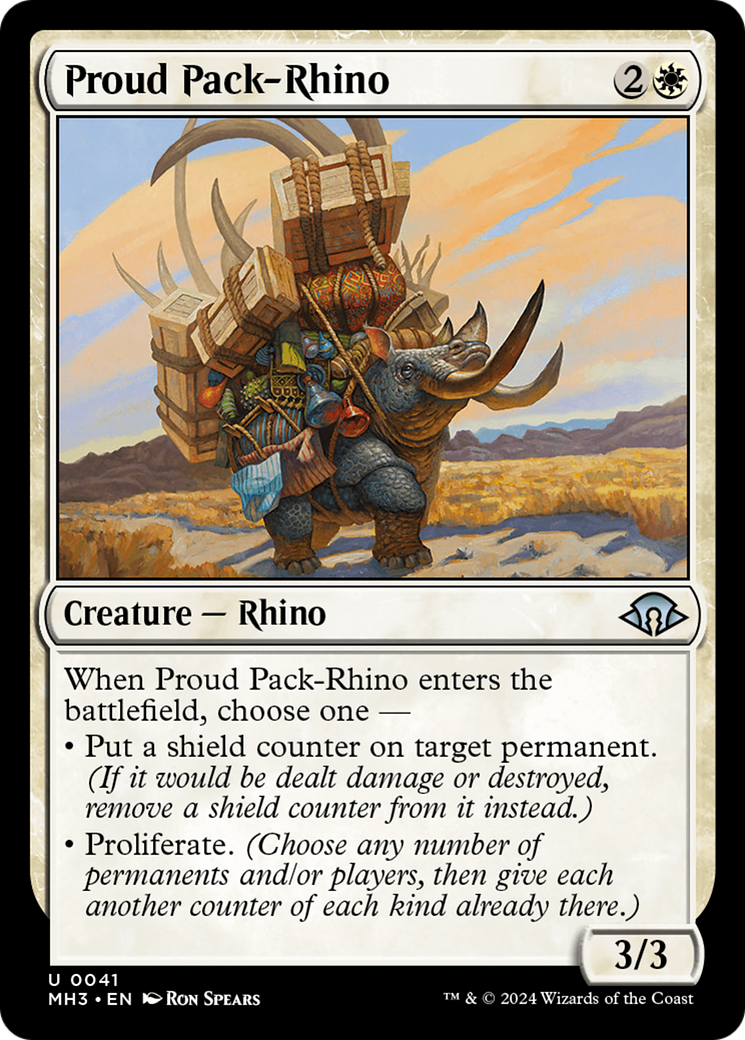 Proud Pack-Rhino [Modern Horizons 3] - Magic: The Gathering - Card Brawlers | Quebec | Canada |