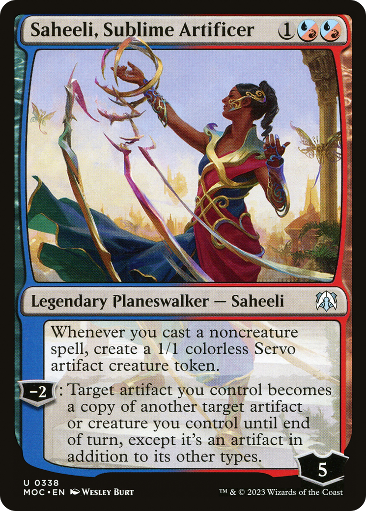 Saheeli, Sublime Artificer [March of the Machine Commander] - Magic: The Gathering - Card Brawlers | Quebec | Canada |