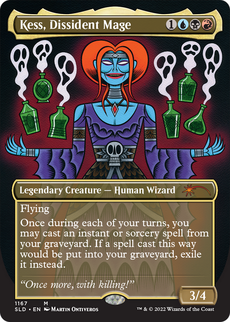 Kess, Dissident Mage (Borderless) [Secret Lair Drop Series] - Magic: The Gathering - Card Brawlers | Quebec | Canada |