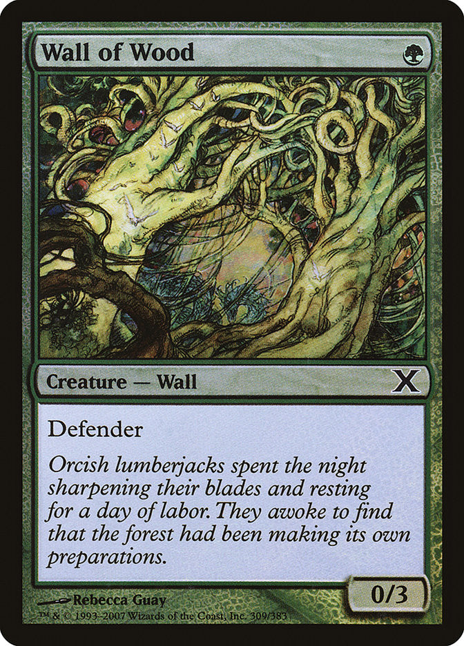 Wall of Wood (Premium Foil) [Tenth Edition] - Magic: The Gathering - Card Brawlers | Quebec | Canada |