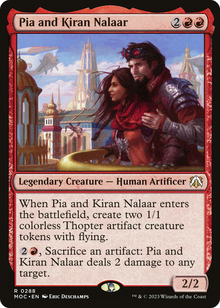 Pia and Kiran Nalaar [March of the Machine Commander] - Magic: The Gathering - Card Brawlers | Quebec | Canada |