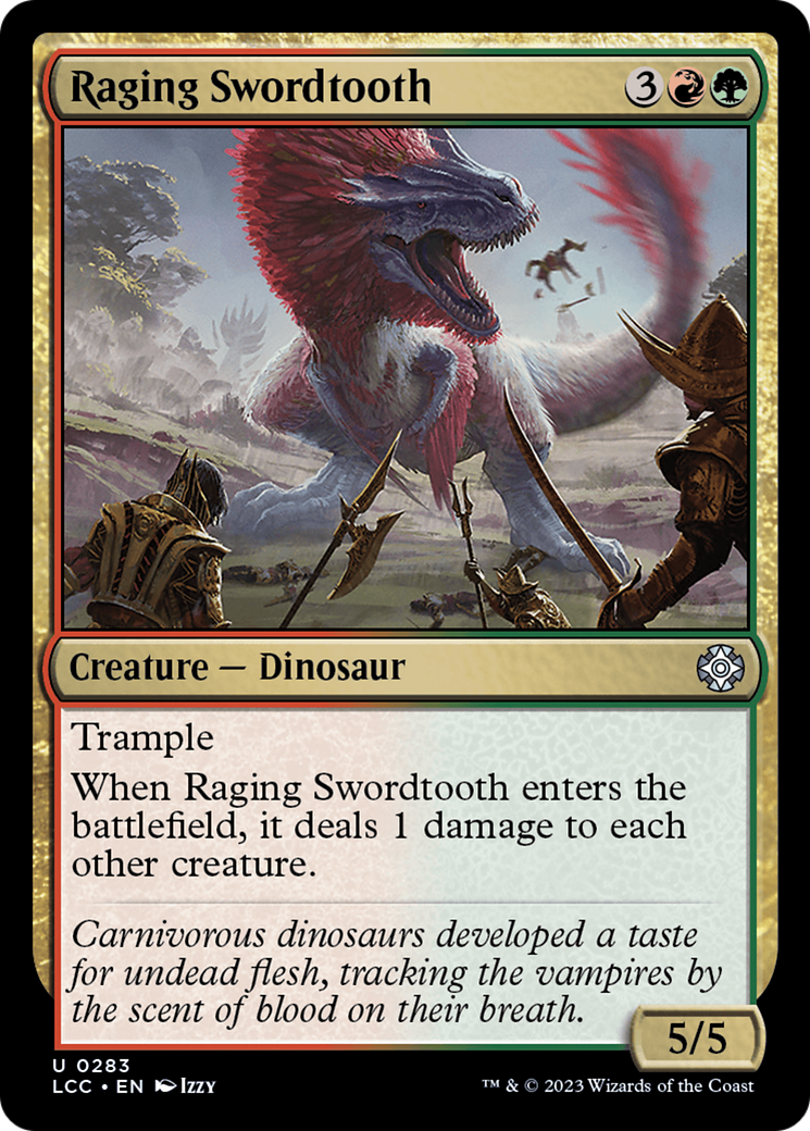 Raging Swordtooth [The Lost Caverns of Ixalan Commander] - Magic: The Gathering - Card Brawlers | Quebec | Canada |