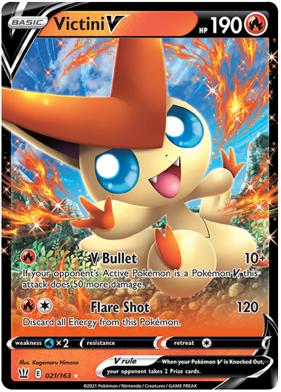 Victini V (021/163) [Sword & Shield: Battle Styles] - Pokémon - Card Brawlers | Quebec | Canada |