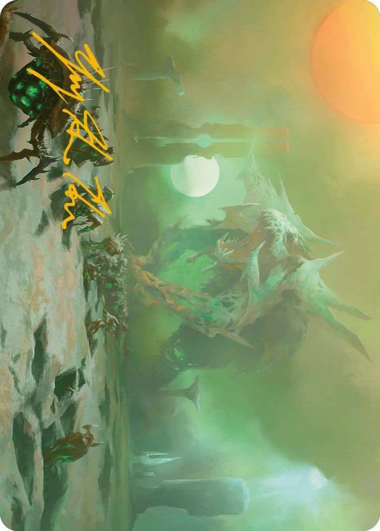 Green Sun's Twilight Art Card (Gold-Stamped Signature) [Phyrexia: All Will Be One Art Series] - Magic: The Gathering - Card Brawlers | Quebec | Canada |