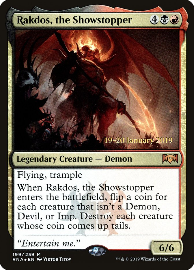 Rakdos, the Showstopper [Ravnica Allegiance Prerelease Promos] - Magic: The Gathering - Card Brawlers | Quebec | Canada |