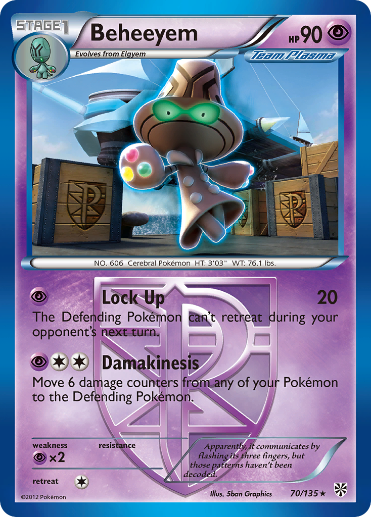 Beheeyem (70/135) [Black & White: Plasma Storm] - Pokémon - Card Brawlers | Quebec | Canada |
