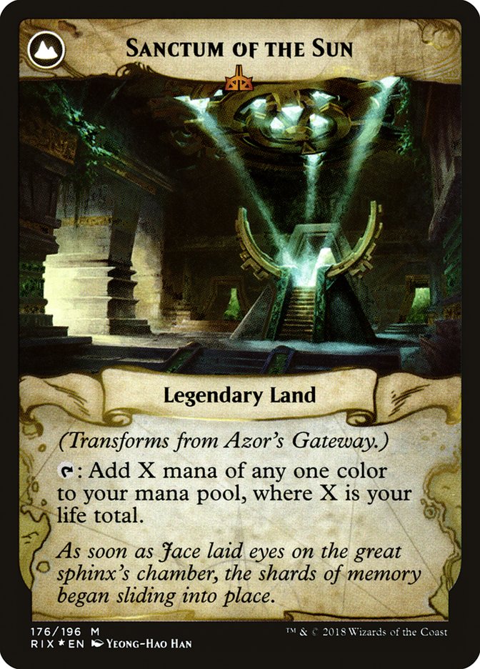 Azor's Gateway // Sanctum of the Sun [Rivals of Ixalan Prerelease Promos] - Magic: The Gathering - Card Brawlers | Quebec | Canada |