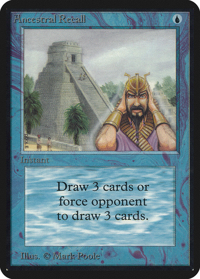Ancestral Recall [Alpha Edition] - Magic: The Gathering - Card Brawlers | Quebec | Canada |