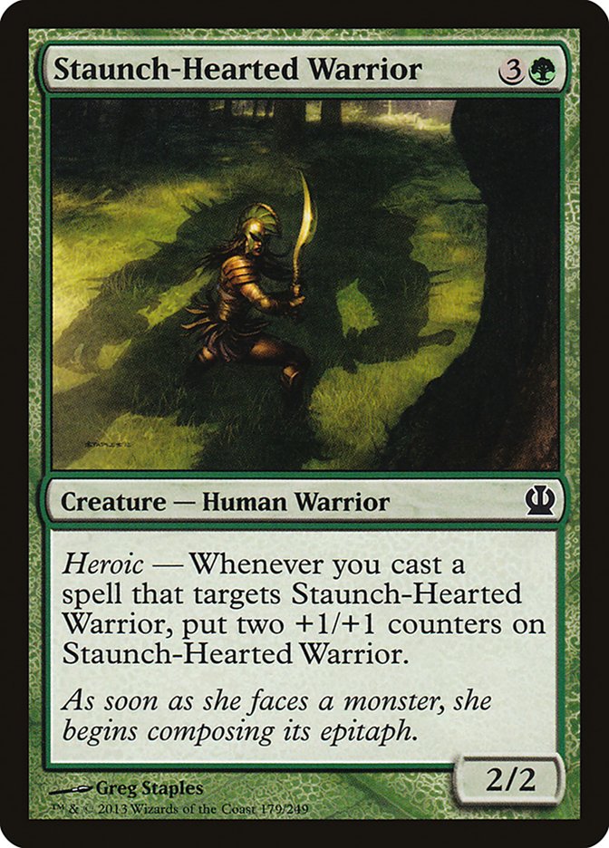 Staunch-Hearted Warrior [Theros] - Magic: The Gathering - Card Brawlers | Quebec | Canada |