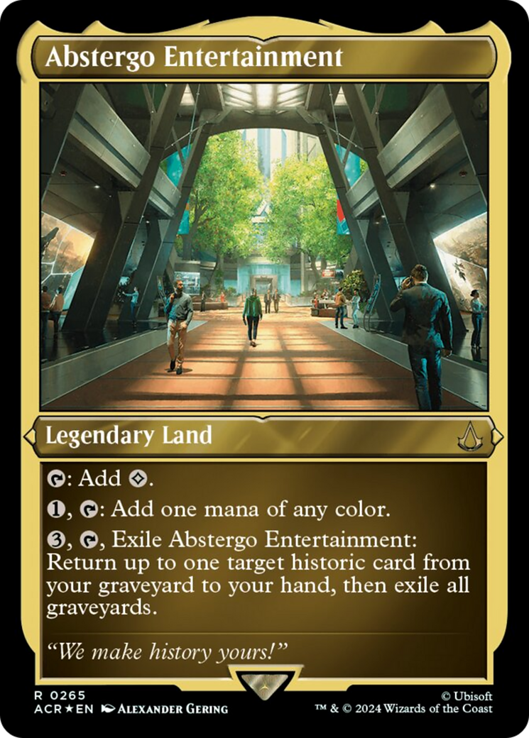 Abstergo Entertainment (Foil Etched) [Assassin's Creed] - Magic: The Gathering - Card Brawlers | Quebec | Canada |