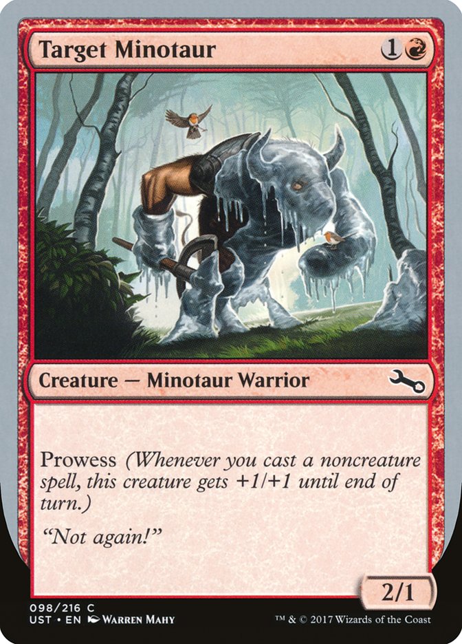 Target Minotaur (Ice Art) [Unstable] - Magic: The Gathering - Card Brawlers | Quebec | Canada |