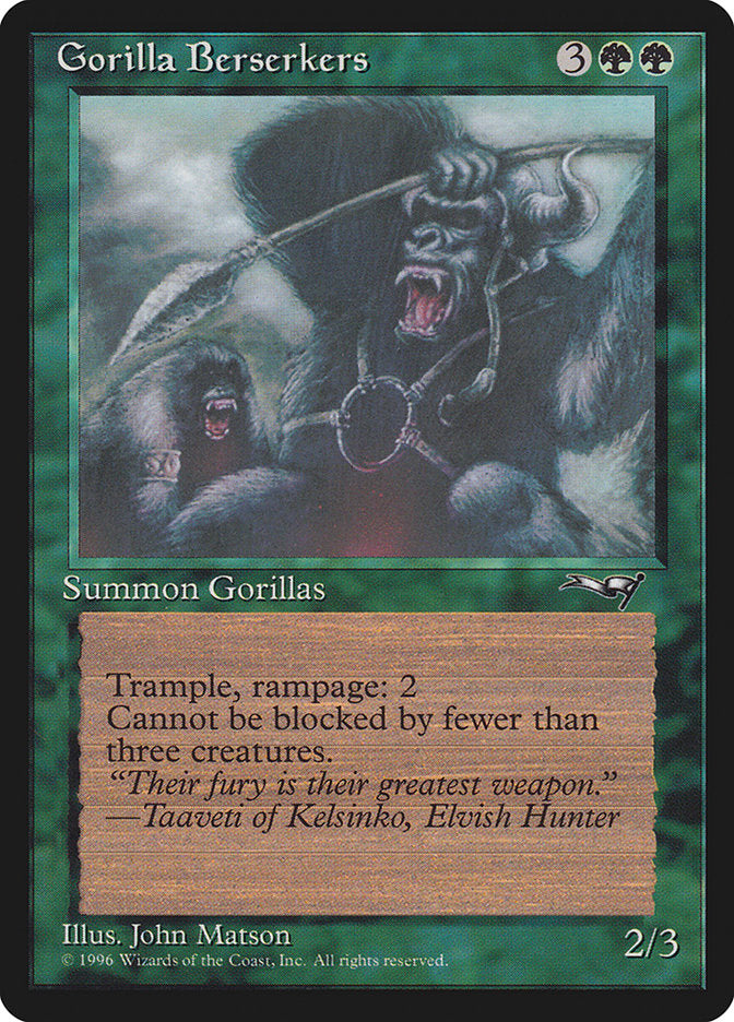 Gorilla Berserkers (Mouths Open) [Alliances] - Magic: The Gathering - Card Brawlers | Quebec | Canada |