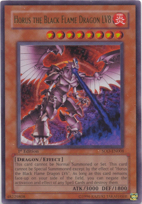 Horus the Black Flame Dragon LV8 [SOD-EN008] Ultra Rare - Yu-Gi-Oh! - Card Brawlers | Quebec | Canada |