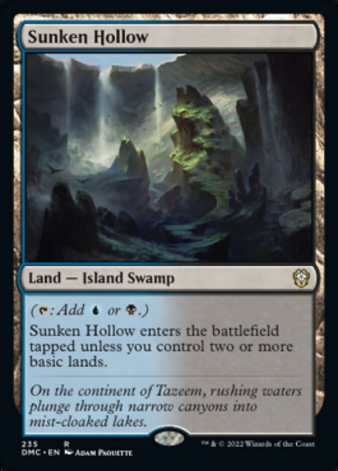 Sunken Hollow [Dominaria United Commander] - Magic: The Gathering - Card Brawlers | Quebec | Canada |