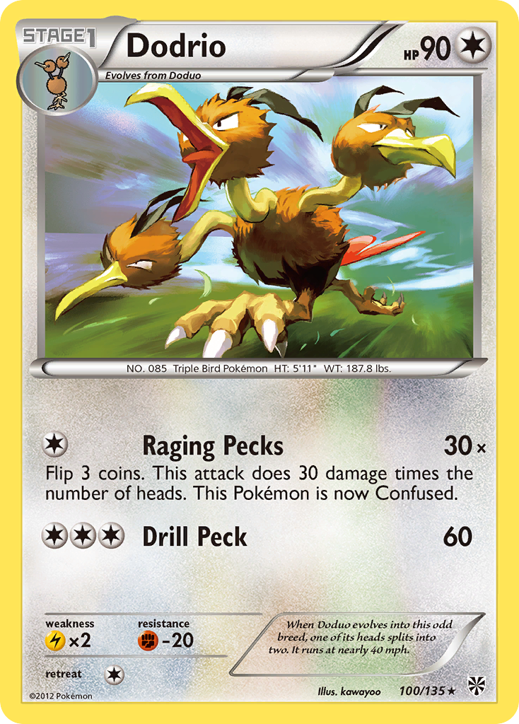 Dodrio (100/135) [Black & White: Plasma Storm] - Pokémon - Card Brawlers | Quebec | Canada |