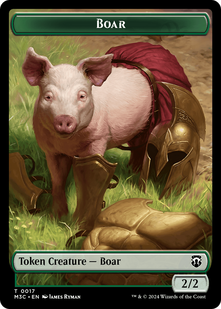Forest Dryad // Boar Double-Sided Token [Modern Horizons 3 Commander Tokens] - Magic: The Gathering - Card Brawlers | Quebec | Canada |
