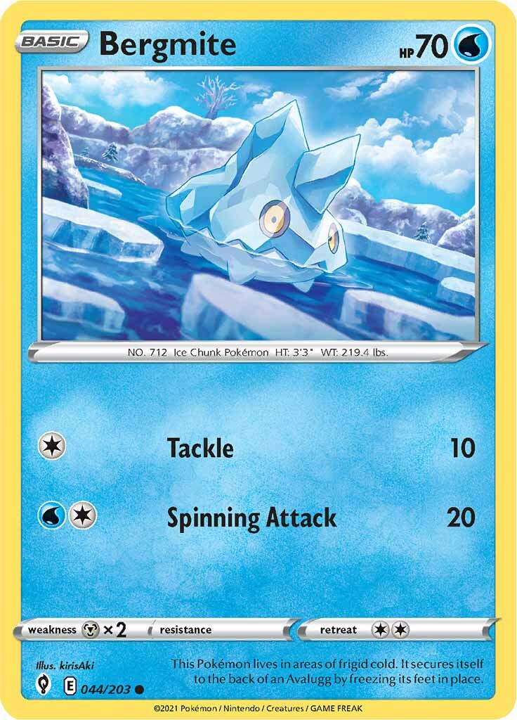 Bergmite (044/203) [Sword & Shield: Evolving Skies] - Pokémon - Card Brawlers | Quebec | Canada |