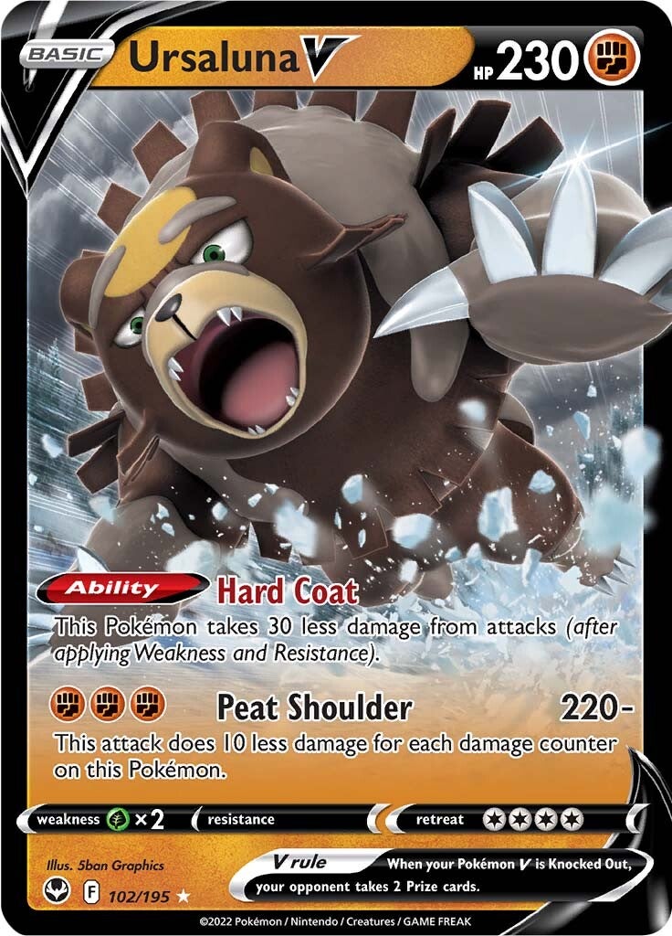 Ursaluna V (102/195) [Sword & Shield: Silver Tempest] - Pokémon - Card Brawlers | Quebec | Canada |