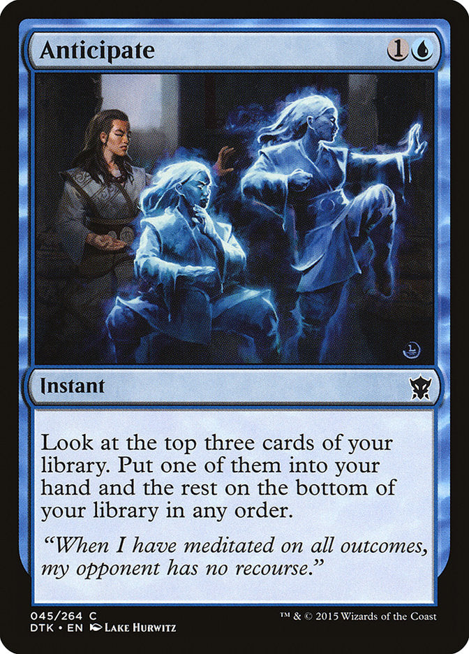 Anticipate [Dragons of Tarkir] - Magic: The Gathering - Card Brawlers | Quebec | Canada |