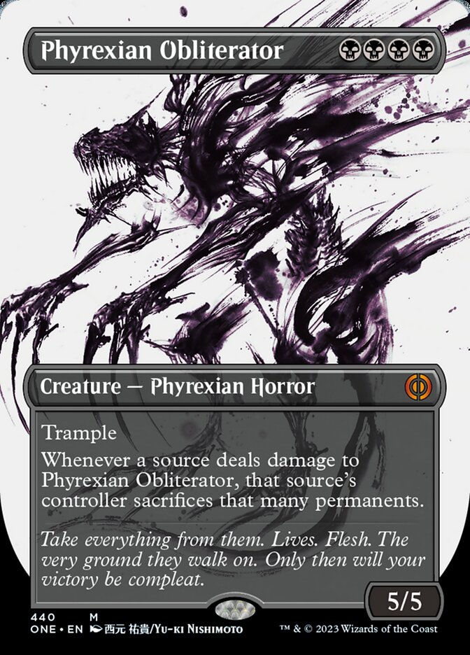 Phyrexian Obliterator (Borderless Ichor Step-and-Compleat Foil) [Phyrexia: All Will Be One] - Magic: The Gathering - Card Brawlers | Quebec | Canada |