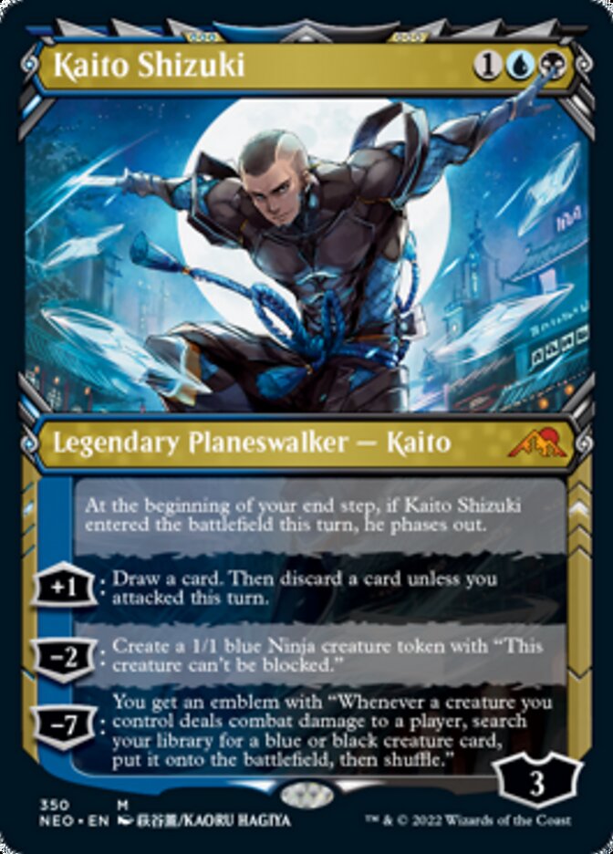 Kaito Shizuki (Showcase Ninja) [Kamigawa: Neon Dynasty] - Magic: The Gathering - Card Brawlers | Quebec | Canada |