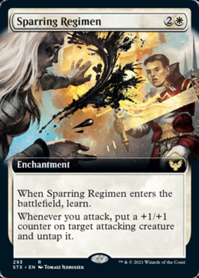 Sparring Regimen (Extended Art) [Strixhaven: School of Mages] - Magic: The Gathering - Card Brawlers | Quebec | Canada |