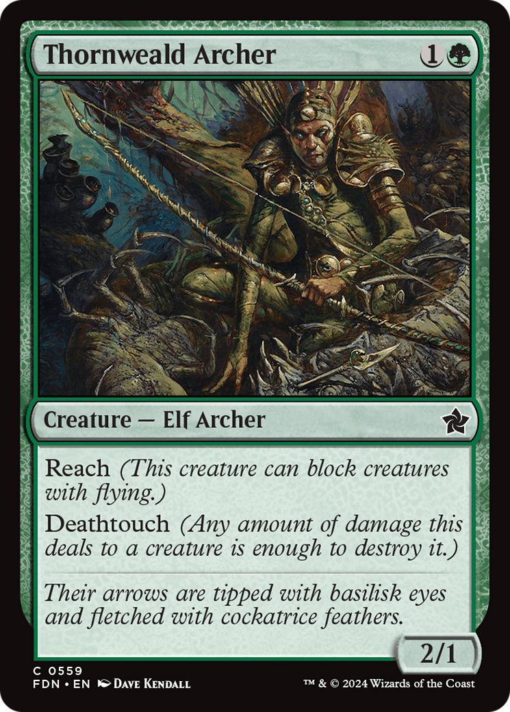 Thornweald Archer [Foundations] - Magic: The Gathering - Card Brawlers | Quebec | Canada |