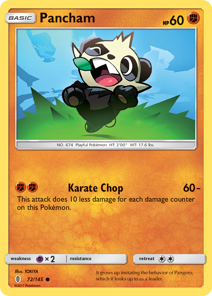 Pancham (72/145) [Sun & Moon: Guardians Rising] - Pokémon - Card Brawlers | Quebec | Canada |